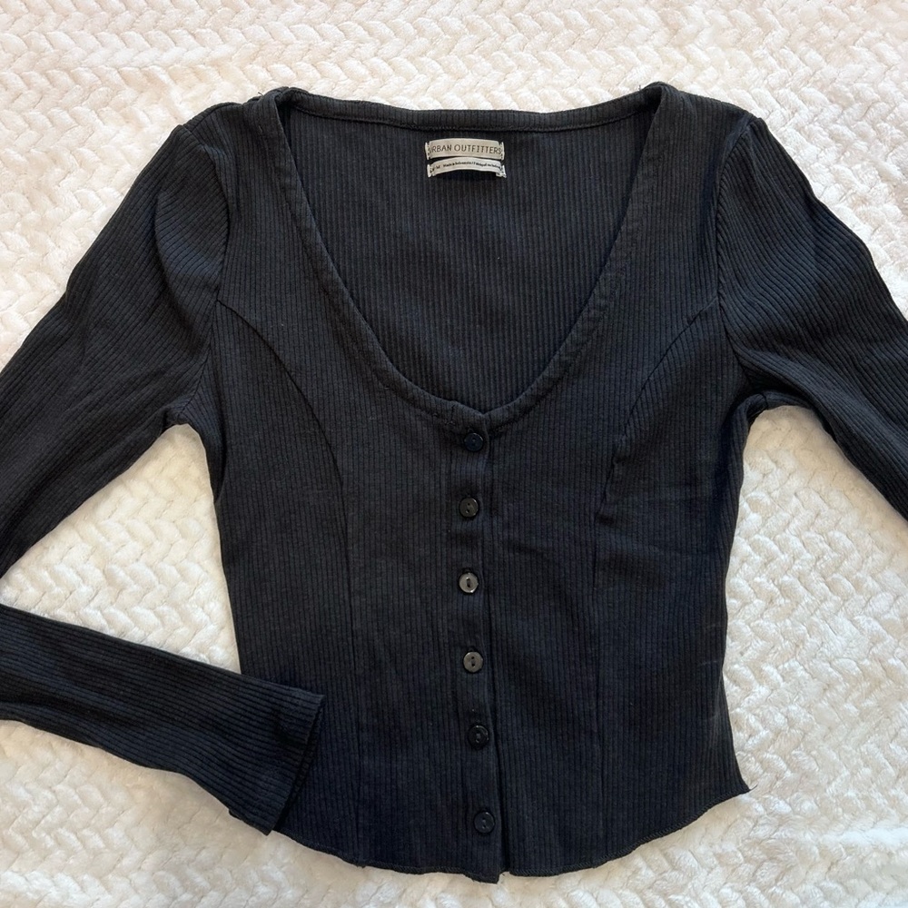 SOLD Urban Outfitters Charcoal Ribbed Top